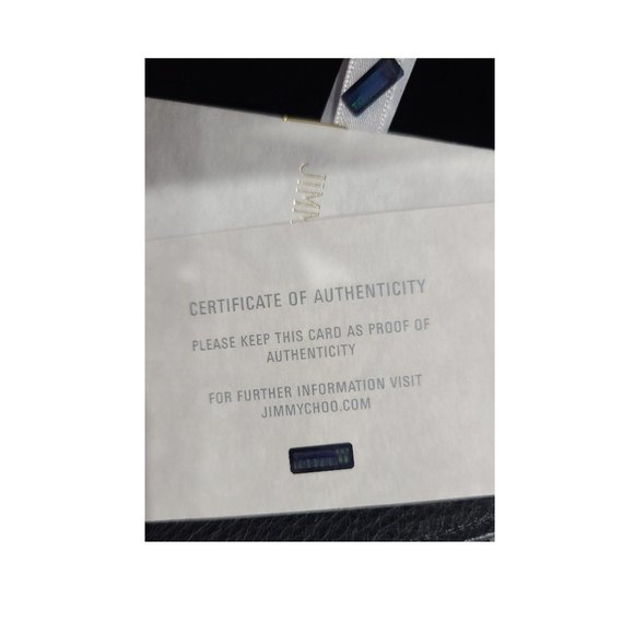 NWT's ✅ Jimmy Choo Grainy Calf Leather Bag NWT Authenticity - Picture 6 of 12